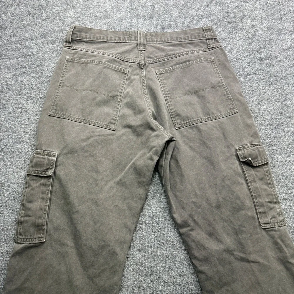 Wrangler Authentics Cargo Pants Mens 32x32 Gray 29.5 Inseam Cotton Workwear